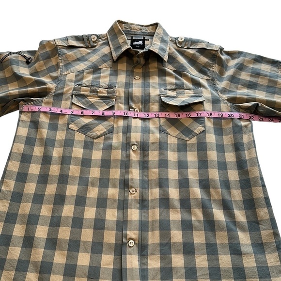 Elm Company Buffalo Plaid Zipper / Button Up Shirt Jacket - Size Large - Picture 14 of 15